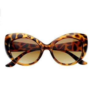 ZeroUV Retro Womens Fashion Cat Eye Sunglasses 8298
